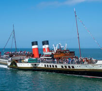 Last seagoing paddle steamer sailing out of Plymouth