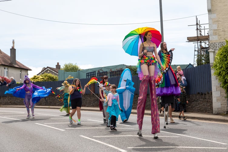 The streets of Callington were awash with colour and performers as part of their MayFest celebrations (Picture: Mel Peters)