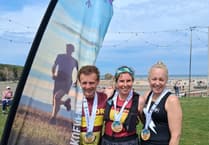 Okehampton Running Club trio take part in Man Up & Down