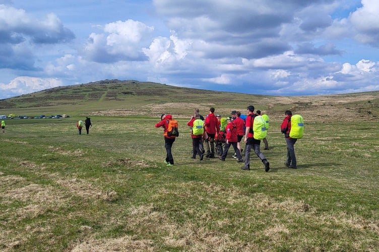 Dartmoor Search & Rescue Team Tavistock rescued a walker who collapsed.