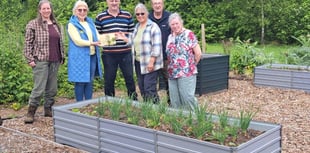 Okehampton Community Garden receives grant plaque