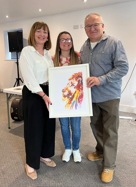L-R: Justine Davies, Suzanne Field and Rev Mike Davies.