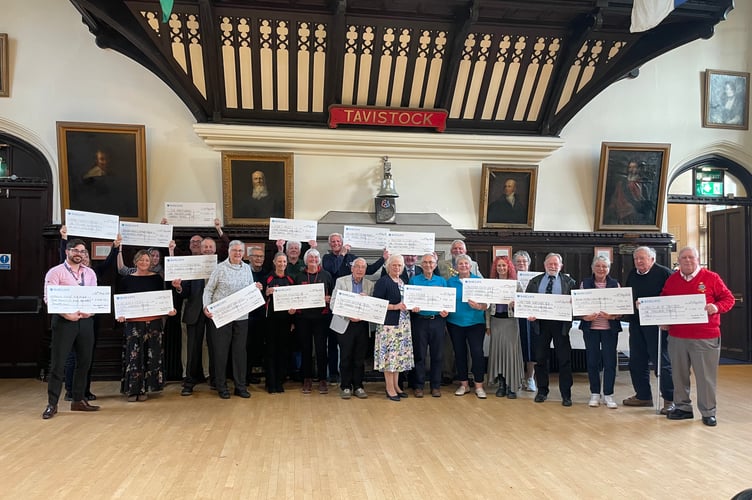 Tavistock Town Council awarded a range of community organisations and other groups varying amounts of grants at a ceremony in the town hall.
