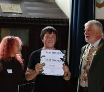 Town civic celebration of volunteers 