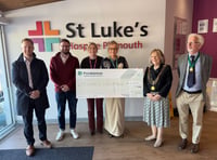 Plymouth-based housebuilder donates thousands to St Luke's Hospice 