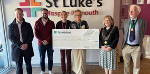 Plymouth-based housebuilder donates thousands to St Luke's Hospice 