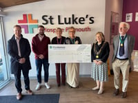 Plymouth-based housebuilder donates thousands to St Luke's Hospice 