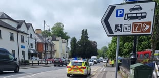 Traffic backed up on Plymouth Road after collision