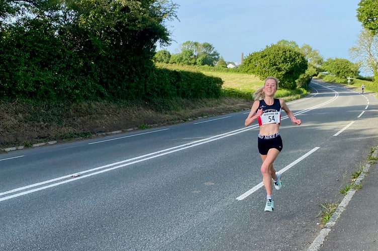 TAC's Nikki Bond set a course record and third overall in the Ivybridge 10km.