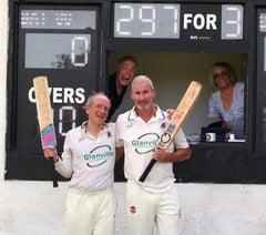 A record-breaking batting partnership