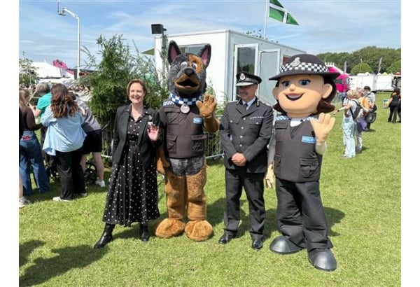 Commissioner Alison Hernandez and Chief Constable James Vaughan at Devon County Show 2026