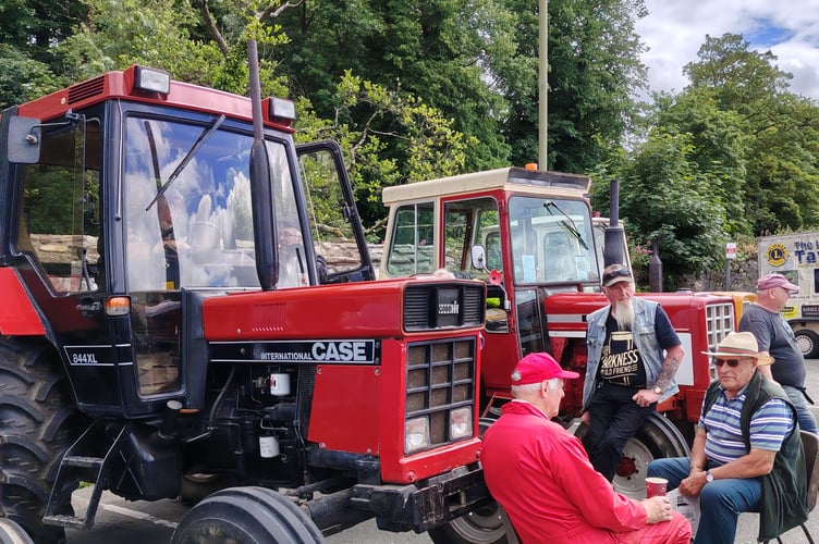 Tractor owners 'Chewing the cud' as they show off their vehicles at the Robey Trust Tavistock Steam Fair.