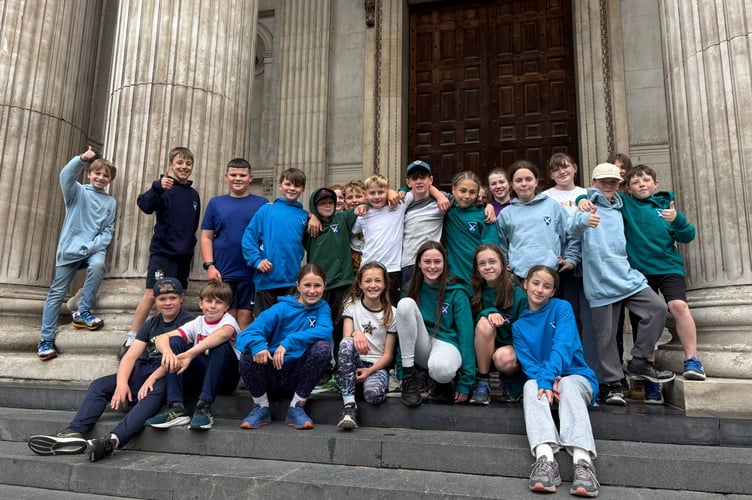 St Andrew’s, Buckland Monachorum, pupils on their London adventure.