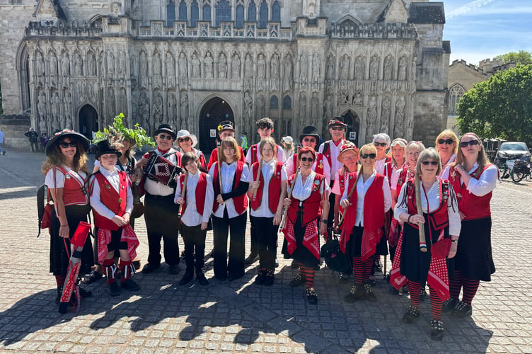 Winkleigh Morris at the Day of Dance.  AQ 2184