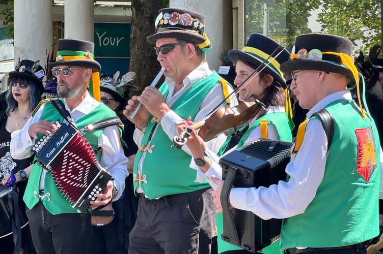 Exeter Morris musicians.  AQ 2245