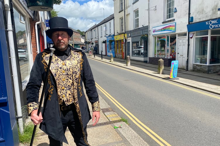 Lawrence McNeela is planning to spook visitors and residents with humorous ghostly tales of Tavistock.