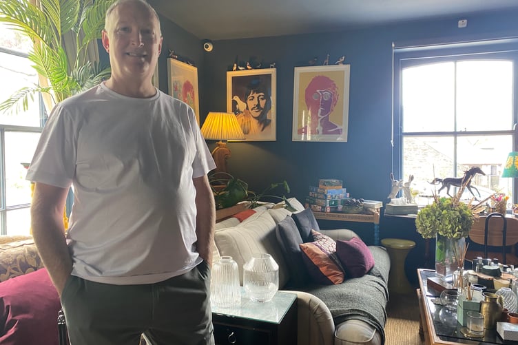 Iain White-Duncan, co-owner of One Drake Road B&B and Apartments, which has scooped a silver B&B award for excellence from Visit England.