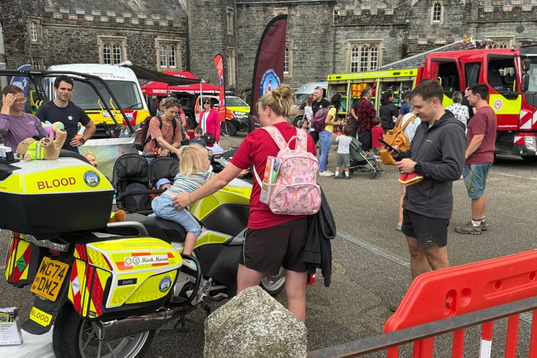 Tavistock Multi-Agency Day was even bigger on its second year attracting more people and more emergency response teams including Devon Freewheelers Blood Bike Service, Dartmoor Search & Rescue Team Tavistock, Devon & Somerset Fire & Rescue Service and the South Western Ambulance Service.