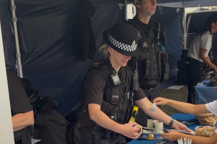 Tavistock Multi-Agency Day was even bigger on its second year attracting more people and more emergency response teams including Tavistock Community Police team, pictured.