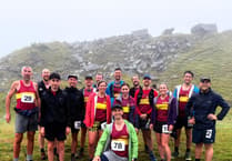 Okehampton Running Club land Burrator Horseshoe team prize