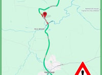 A386 closed between Hatherleigh and Meeth