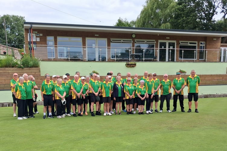 During President’s Day at North Tawton Bowling Club.