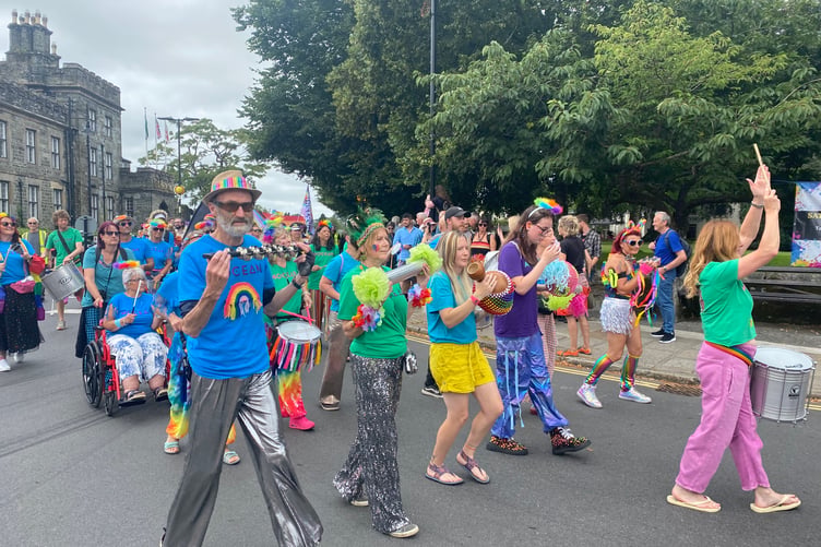 The streets came alive with a noisy, colourful and musical parade at TaviPride.
