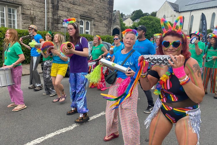 Making friends and music at TaviPride.
