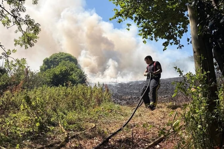 Yelverton firefighters busy weekend tackling wildfires.