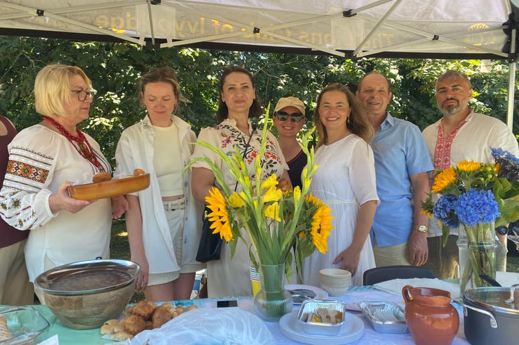 A multi-cultural flavour was added to Tavistock Lions' family fun day in the Meadows with a group of family bakers from the Ukrainian community.