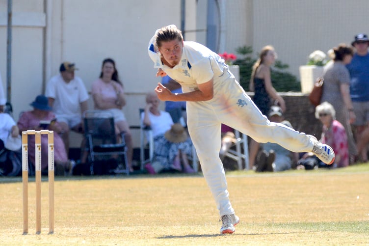 Tavistock's Elliot Hamilton, who took three wickets in the win over Sidmouth