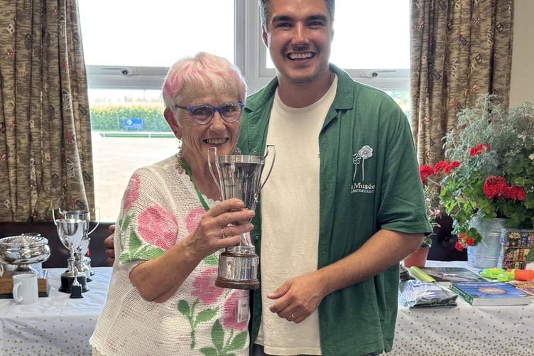 Sarah Scarlett rewarded for her green fingered skills at Bere Alston Flower and Produce Show.