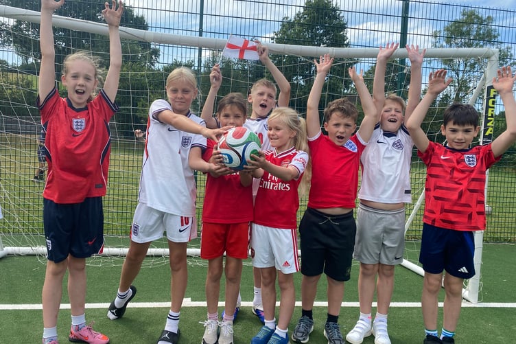 Hotshot football fans celebrate the World Cup with their own tournament at Horrabridge Primary School.