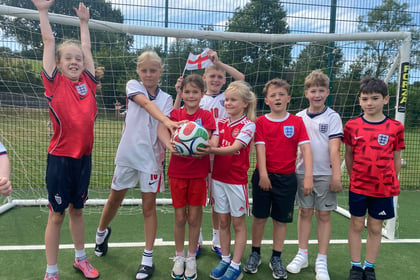 Hot-shot football fans celebrate the World Cup with their own tournament at Horrabridge School
