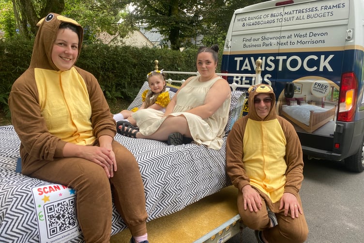 Tavistock Beds take it easy at Tavistock Lions Carnival Parade.