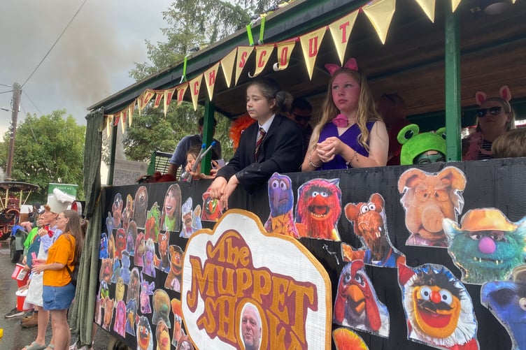 The Muppet Show brought laughter and joy to Tavistock Lions Carnival parade.