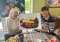 Hatherleigh Nursing Home residents enjoy art sessions
