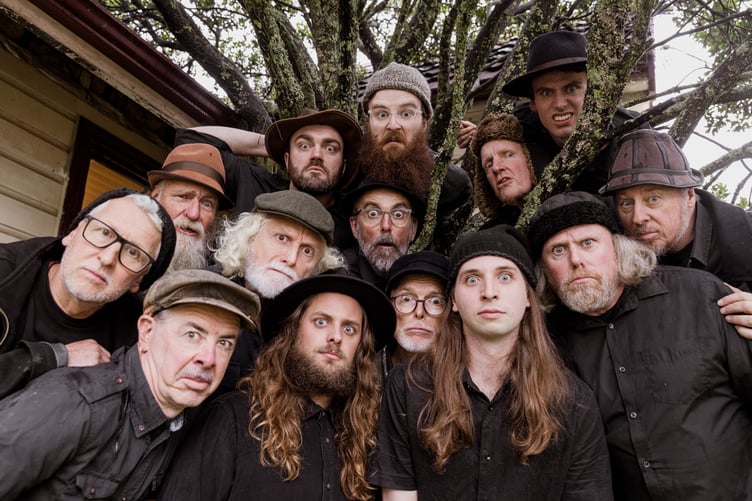 Spooky Mens Chorale are performing their irreverent songs in Plymouth mocking and celebrating masculinity.