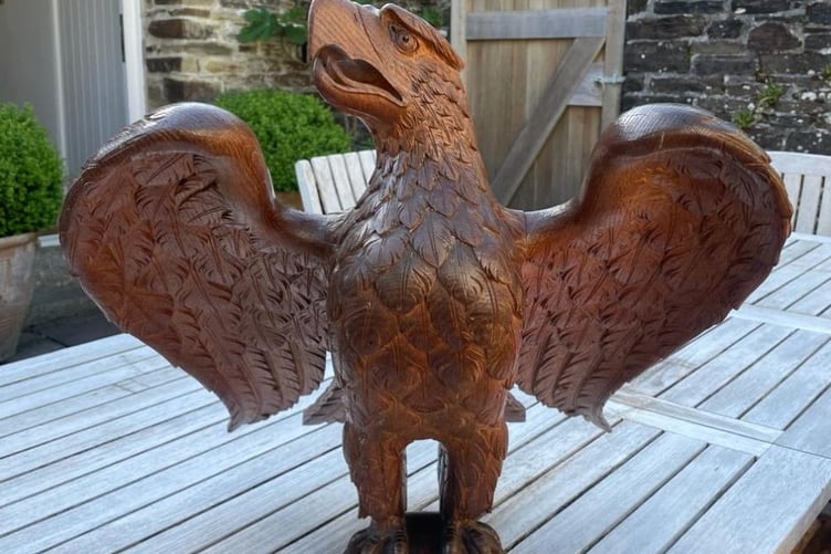A man has been convicted of the theft of a treasured carved wooden eagle from a Yelverton church.