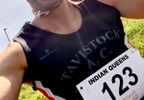 Tavistock Athletic Club's Ian battles a brutal race