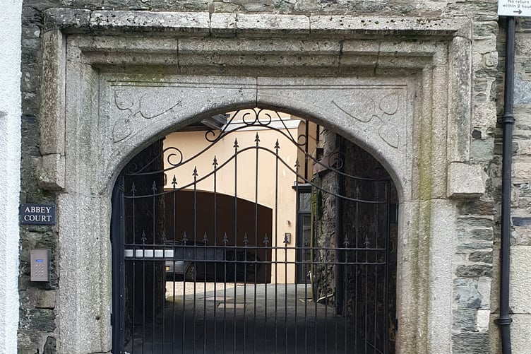 Abbey Court, one of the many remains of the former Tavistock Abbey.