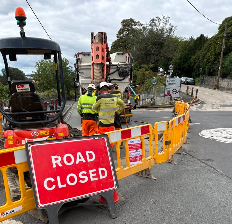 Ford Street in Tavistock is currently closed to allow for the fixing of a water leak.