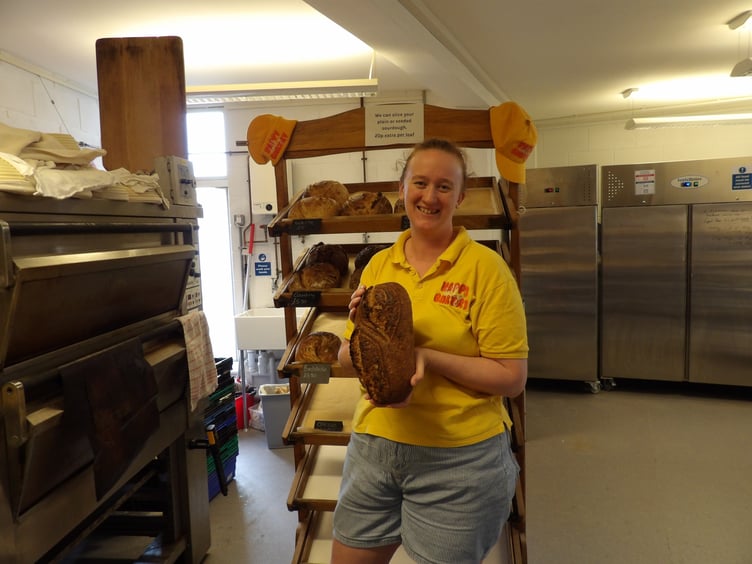 Zelah Stott at Happy Belly Bakery