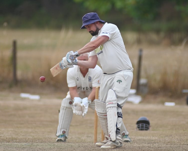 Devon Cricket League E Division West. Kenn versus Whitchurch Wayferers. Whitchurch batsman Ben Hodge
A 118 run win for Kenn at their Trehill Ground. The homeside won the toss and chose to bat making 287/7 after 45 overs. Whitchurch took to the crease after tea and were all out for 169 after 41 overs.