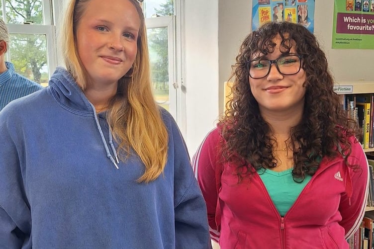 Maya Mckay, left, and Dolly Brookes