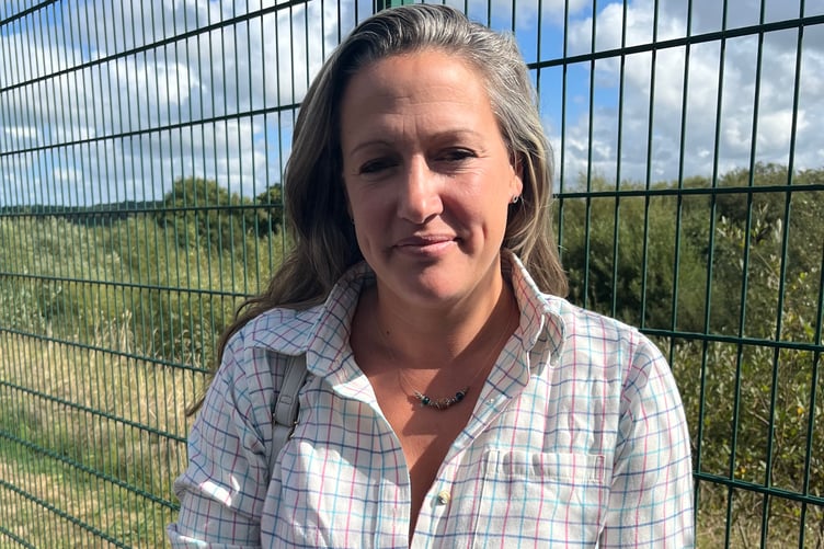 Sheep farmer and county council Cabinet member for rural affairs Cheryl Cottle Hunkin.