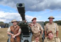 Wartime airfield remembers with music, frocks and men in uniform