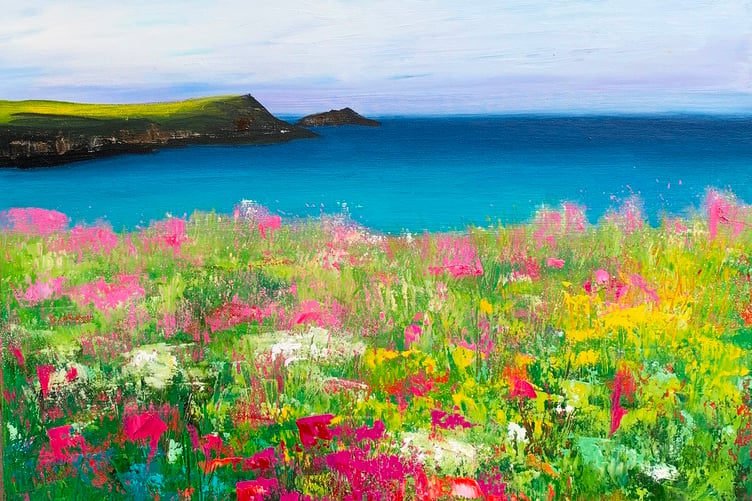 Tavistock's Printworks new pop-up gallery will be showing this brightly coloured painting by Laure Bury.
