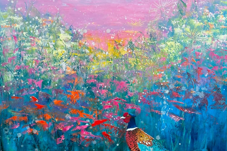 Tavistock's Printworks new pop-up gallery will be showing this work by Laure Bury who embodies mindfulness in her work.