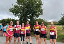 Okehampton Running Club contingent partake in Peter Tavy Plod